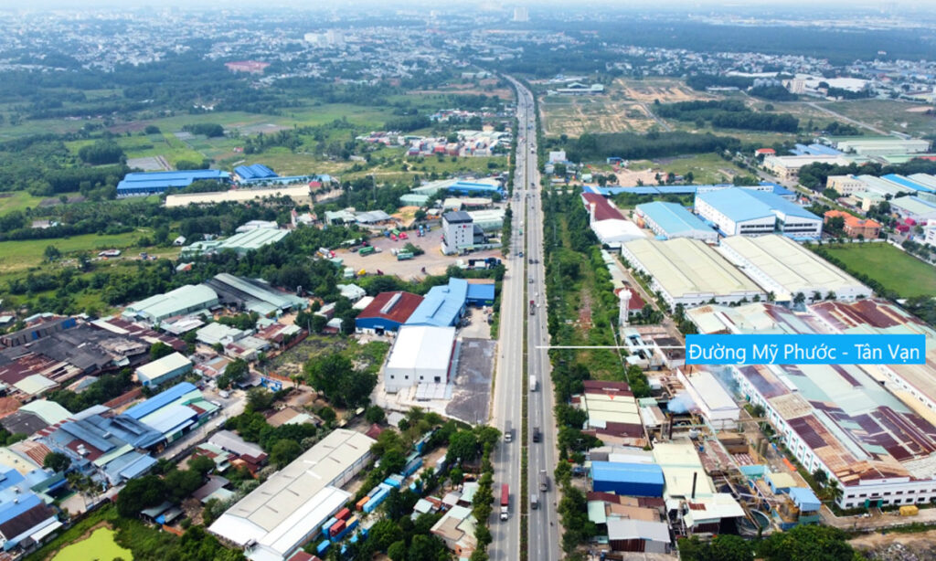 Đoạn đi qua phường Bình Chuẩn có chiều dài khoảng 1,7 km, bắt đầu từ nút giao giữa đường Mỹ Phước - Tân Vạn với đường Ấp Bình Thuận, sau đó sẽ chạy xuống phía tây nam, qua phường Phú Hòa, TP Thủ Dầu Một. 